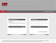 Tablet Screenshot of docentes.ort.edu.uy