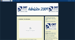 Desktop Screenshot of admision.ort.edu.ar
