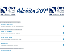 Tablet Screenshot of admision.ort.edu.ar